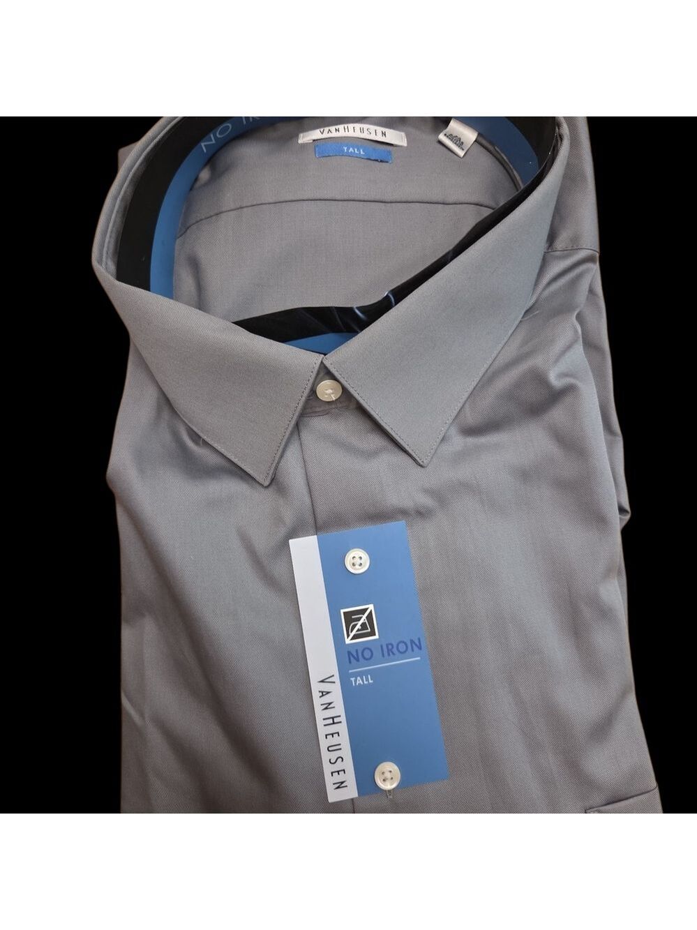 Men's Van Heusen Long Sleeve Button Down Dress Shirt Size 20/35/36 Tall - Picture 3 of 4